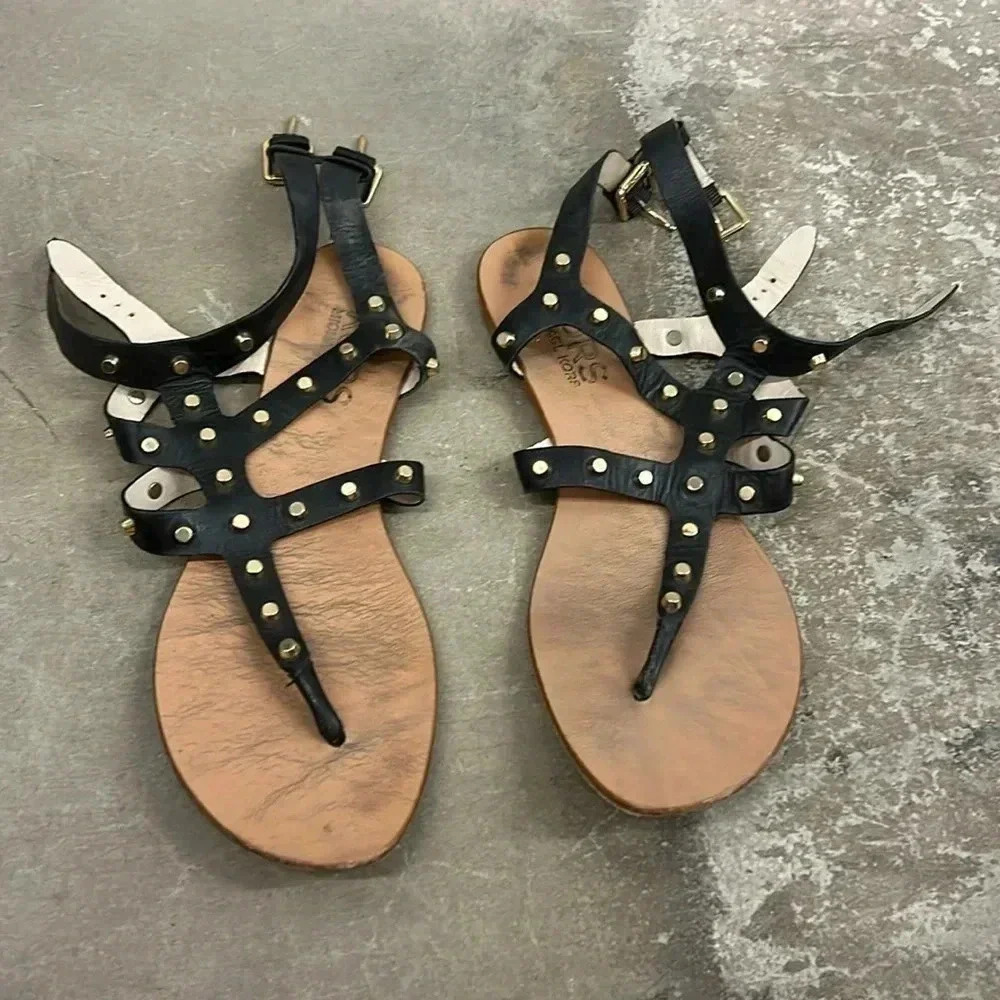 Mk strsppy flat sandals